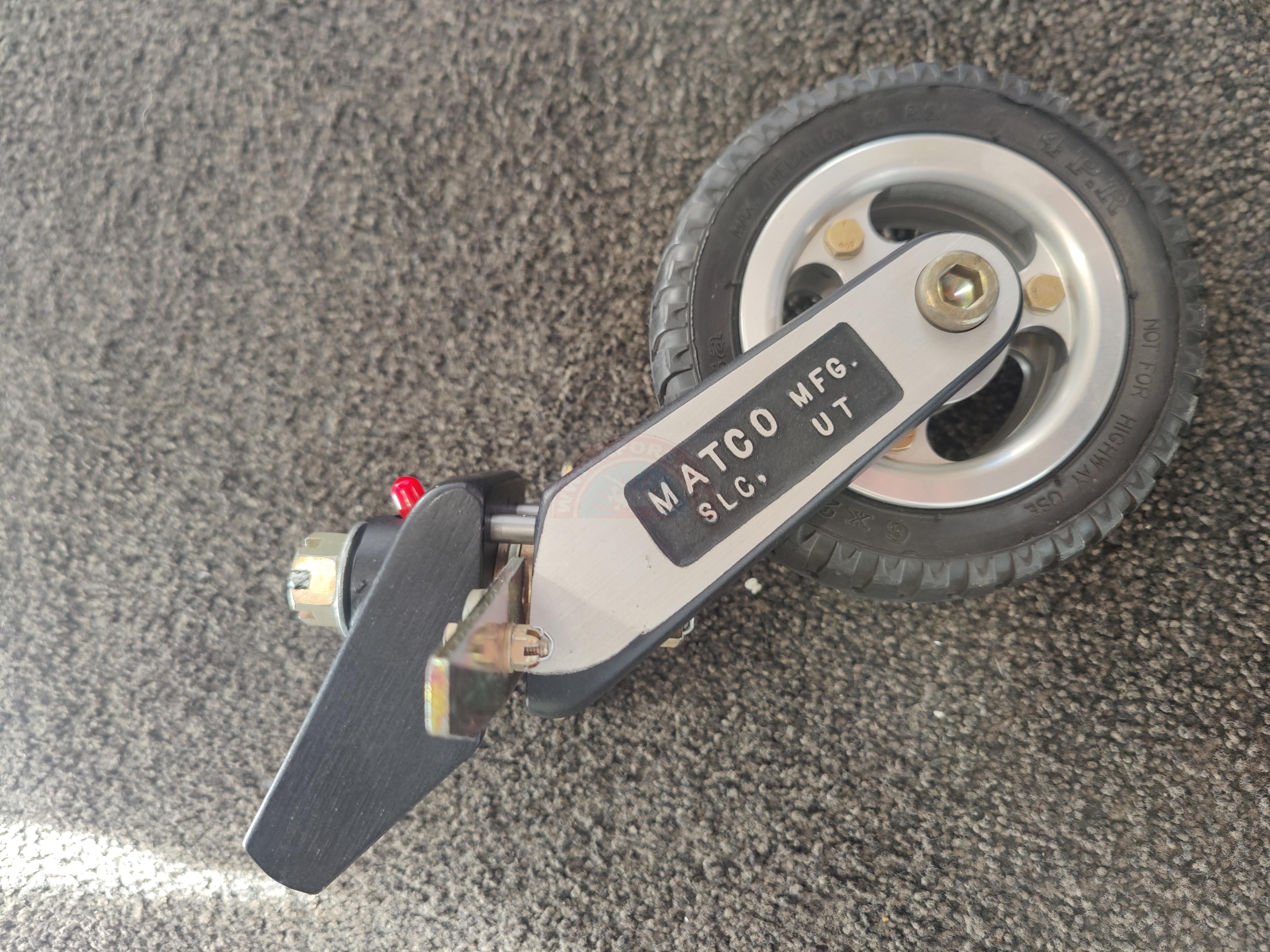 Matco pneumatic tail wheel