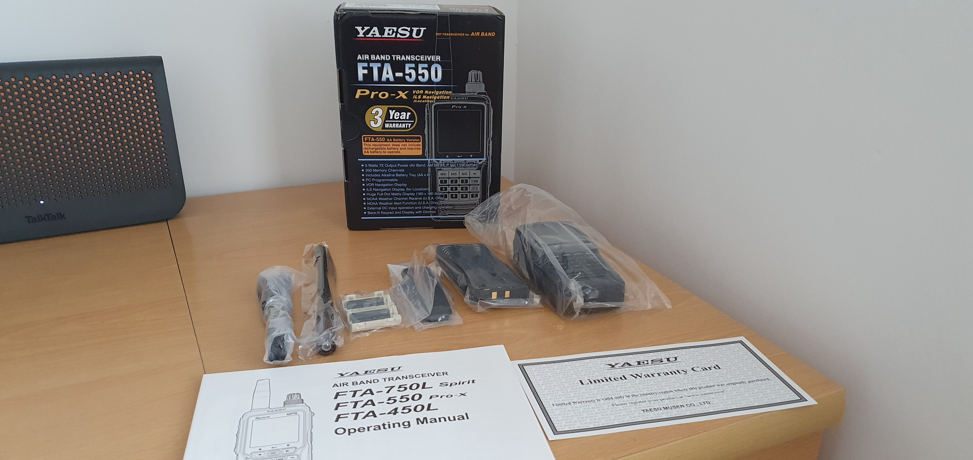 Yaesu FTA 550 Pro X brand new afors advert No51239