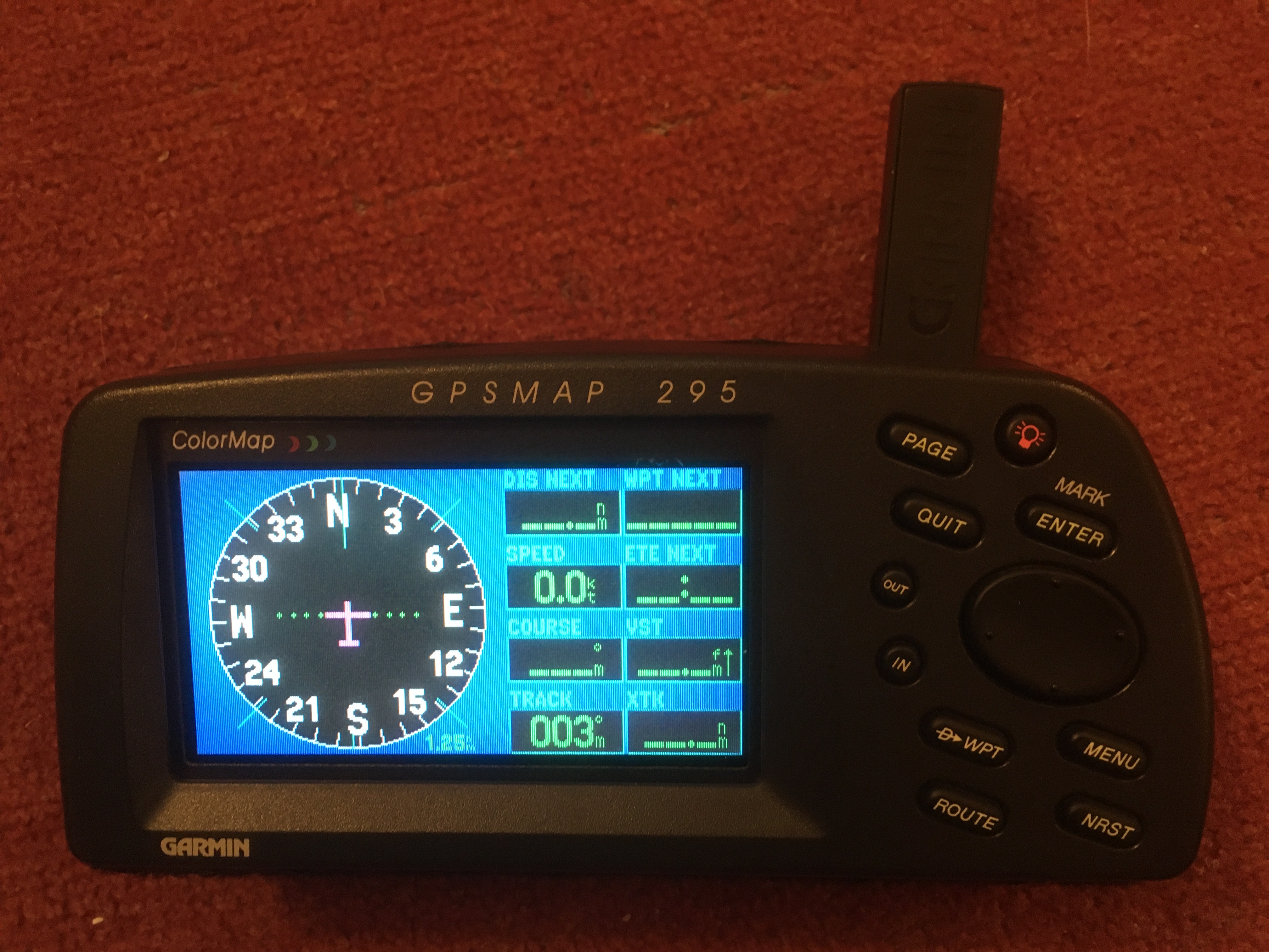 Garmin 295 colour GPS, case & external antenna £150 afors advert No50222